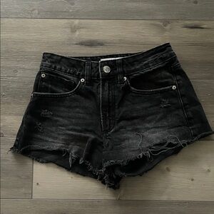 garage black festival denim shorts - size 23